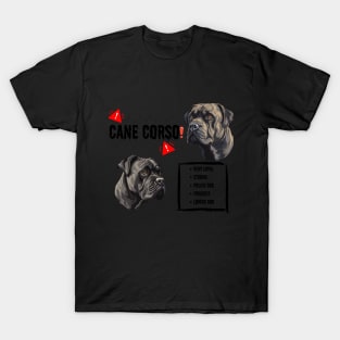 cane corso cool aesthetic tshirt T-Shirt